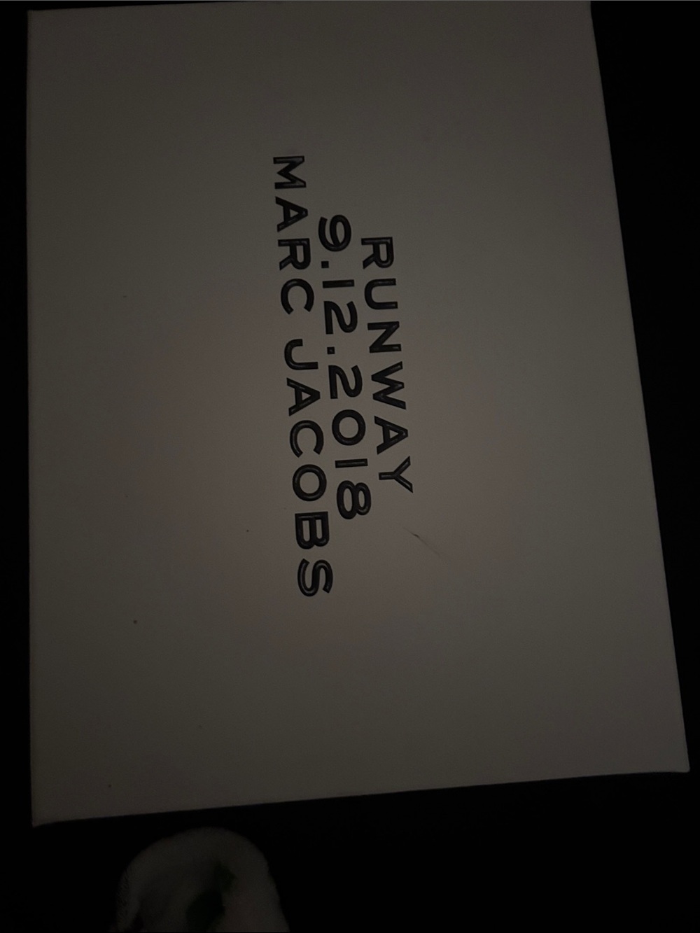 Marc Jacobs White Presentation Box with Black Logo